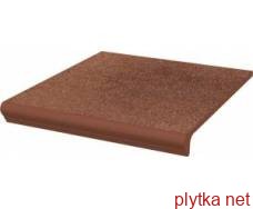 Клінкерна плитка TAURUS ROSA сходинка з капіносом пряма структурна 30x33x1,1 300x330x0 матова